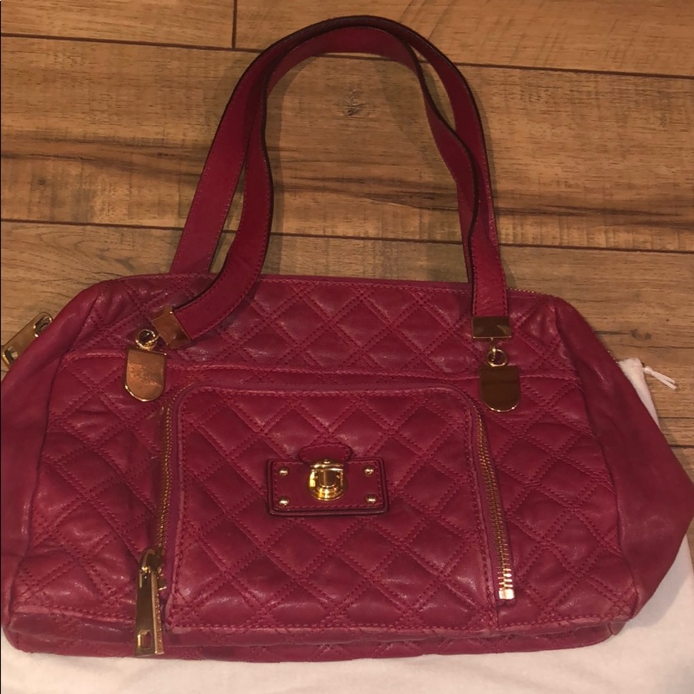 Marc Jacobs cranberry shoulder bag